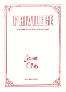 Privilege 1 Front Cover